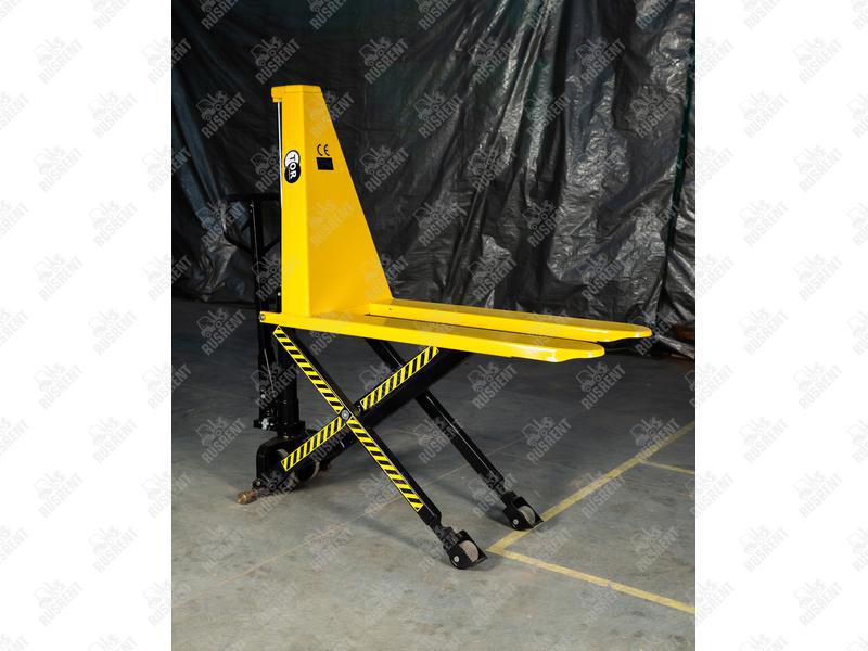 Тележка гидравлическая 1500 кг 1150 мм TOR HLS1500Q с ножничным подъемом (полиуретановые колеса) (Z)