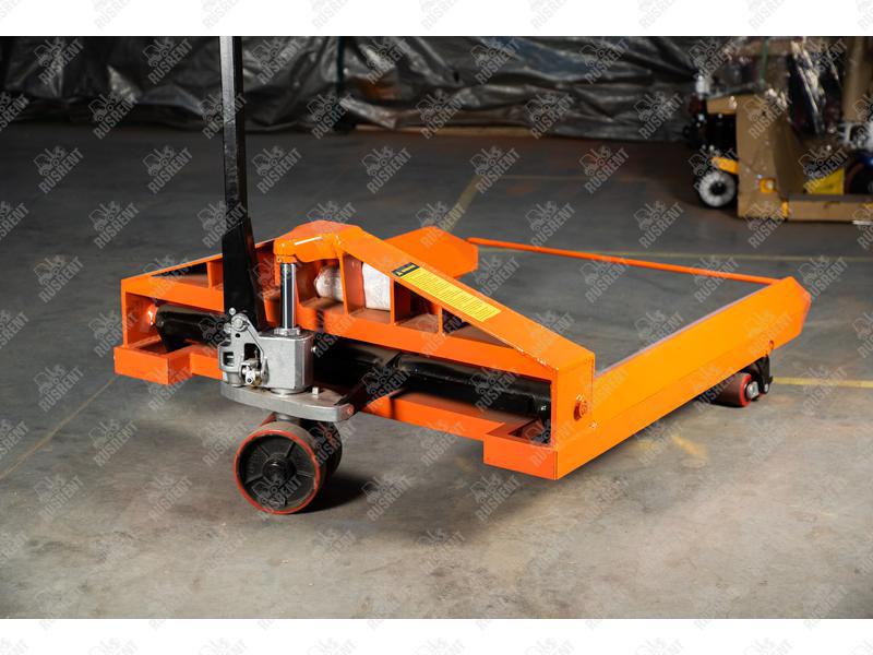 Тележка гидравлическая 2500 кг 1150х1150 мм TOR ZT для рулонов (полиуретановые колеса)