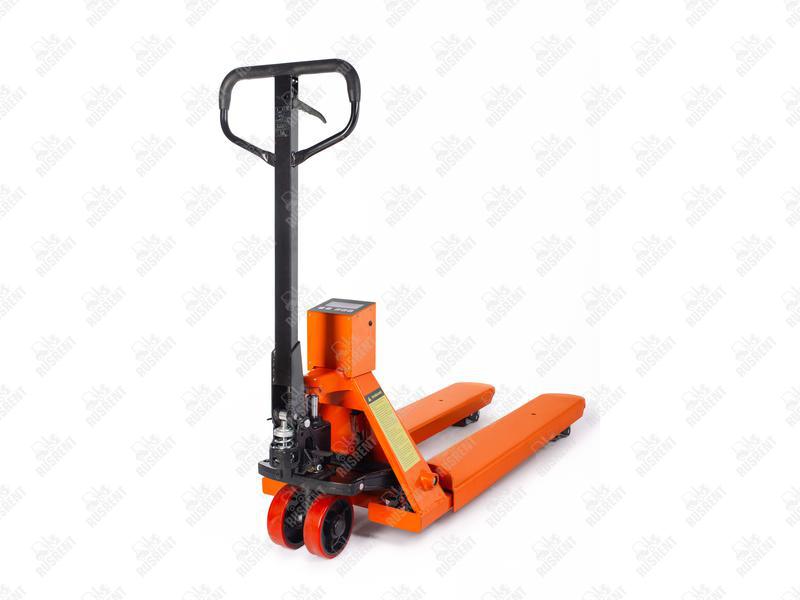 Тележка гидравлическая 2000 кг 1150 мм TOR CBY-CW2 (модель N) с весами (полиуретановые колеса)