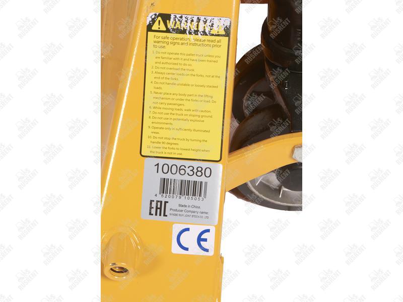 Тележка гидравлическая 2000 кг 1150 мм XILIN DB (резиновые колеса)