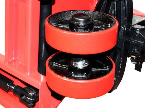Замена колес гидравлической тележки Eurolifter