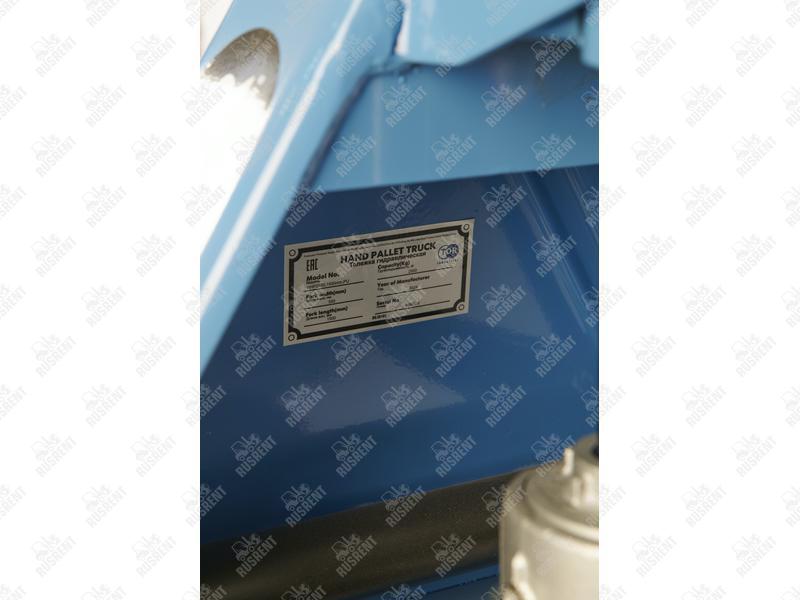 Тележка гидравлическая 2500 кг 1500 мм TOR RHP(BF) (полиуретановые колеса)