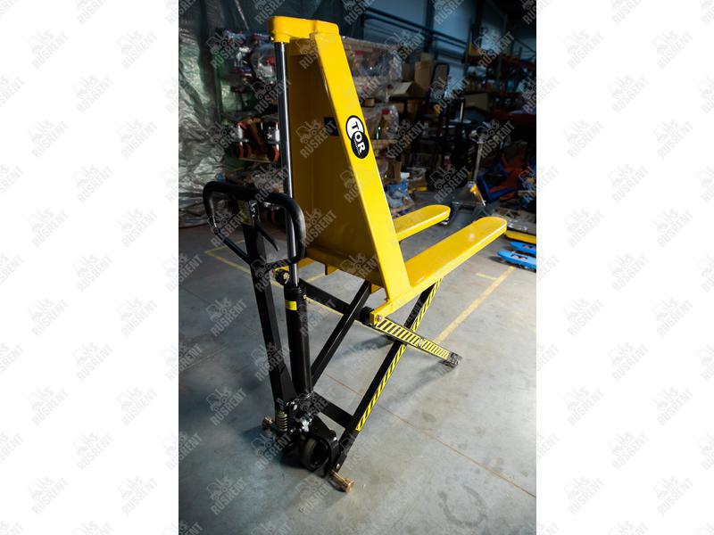 Тележка гидравлическая 1500 кг 1150 мм TOR HLS1500Q с ножничным подъемом (полиуретановые колеса) (Z)