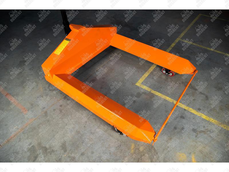 Тележка гидравлическая 2500 кг 1150х1150 мм TOR ZT для рулонов (полиуретановые колеса)