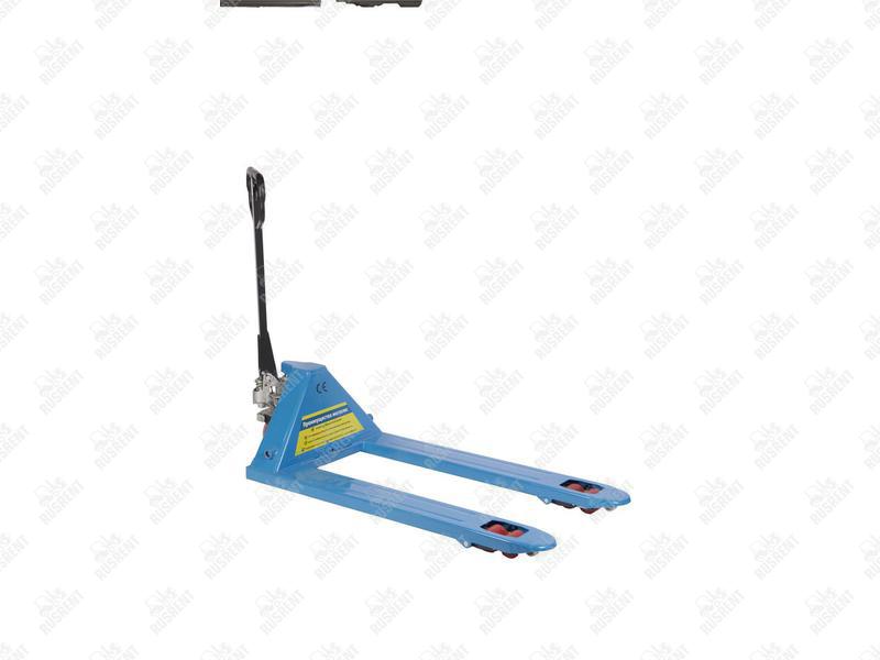 Тележка гидравлическая 2500 кг 1220х685 мм TOR RHP(BF) широковильная (полиуретан.колеса)