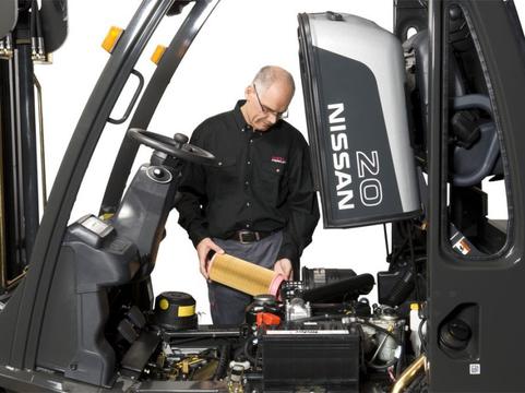 Техническое обслуживание дизельного погрузчика Nissan ТО-1 (250 мото-часов)