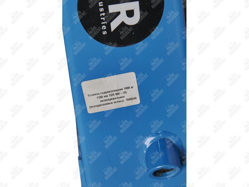 Тележка гидравлическая 1000 кг 1150 мм TOR WH-10L низкопрофильная (полиуретановые колеса)