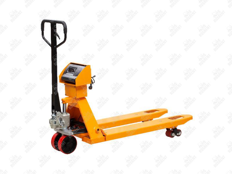 Тележка гидравлическая 2500 кг 1150 мм TOR CBY-CW2 (модель Z) с весами (полиуретановые колеса)