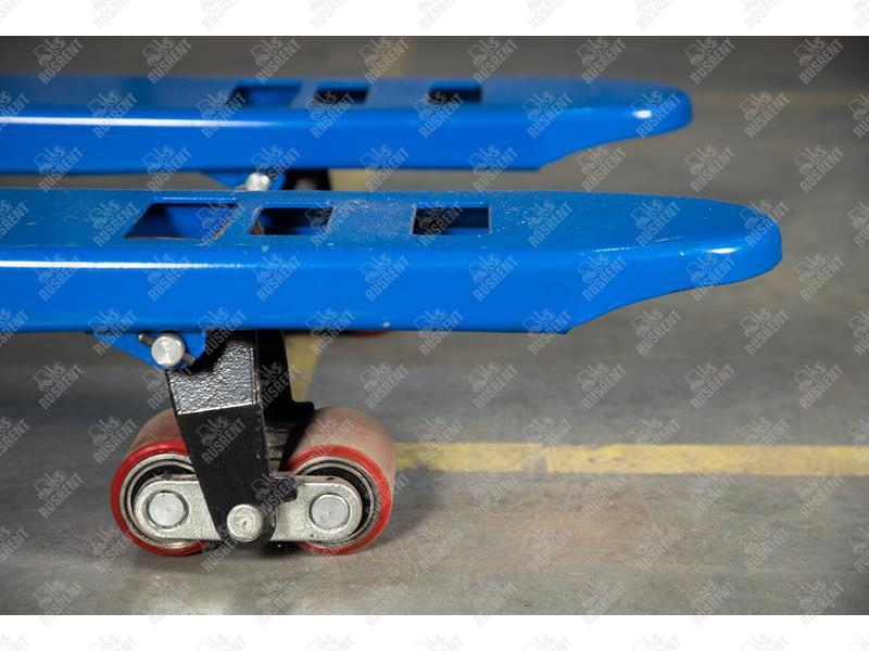 Тележка гидравлическая 3000 кг 1150 мм TOR RHP низкопрофильная (полиуретановые колеса)