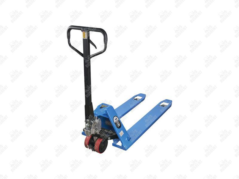 Тележка гидравлическая 1000 кг 1150 мм TOR WH-10L низкопрофильная (полиуретановые колеса)