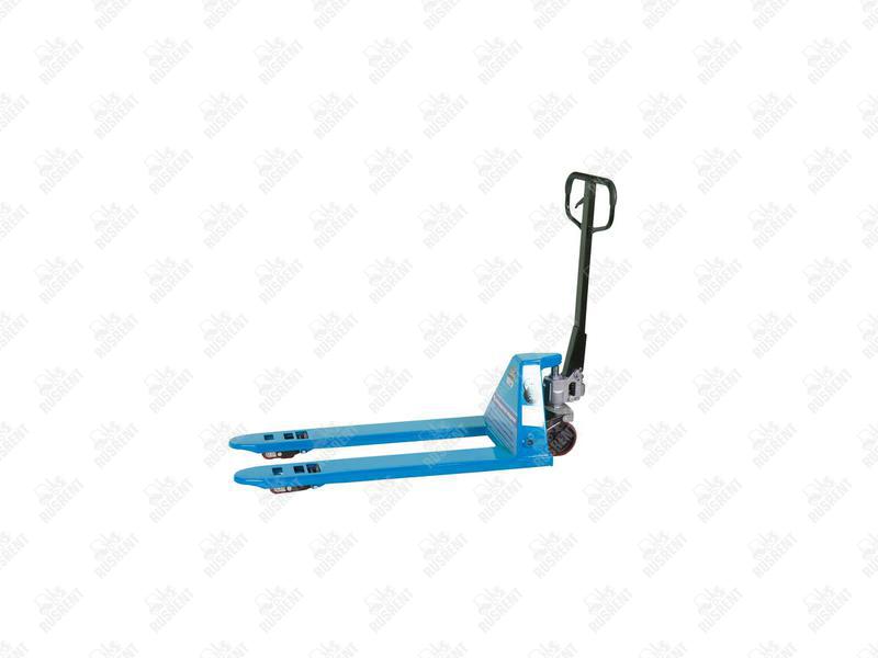 Тележка гидравлическая 2500 кг 1150х450 мм TOR RHP(BF) узковильная (полиуретановые колеса)