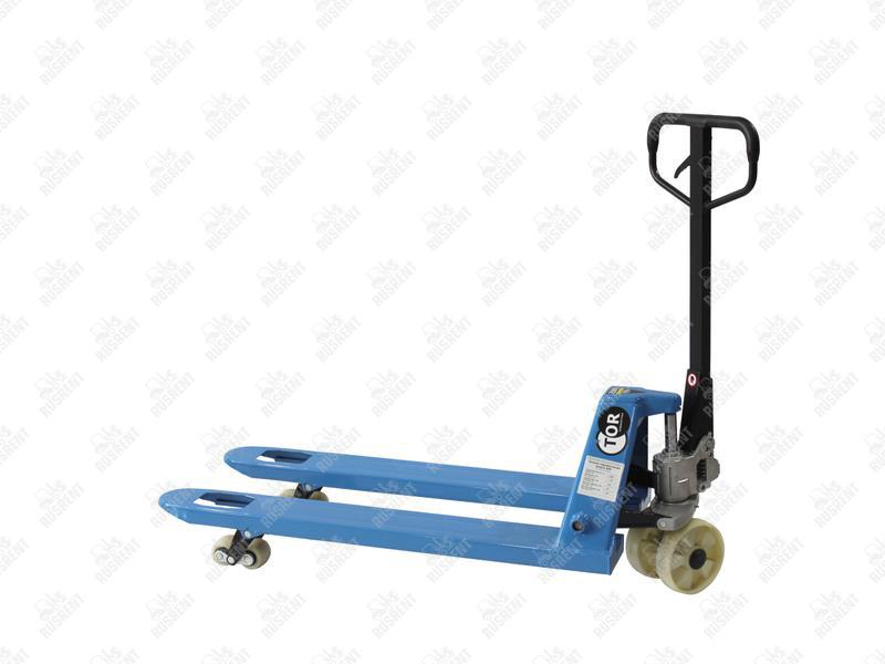 Тележка гидравлическая 2500 кг 1150 мм TOR RHP(BF) (нейлоновые колеса)