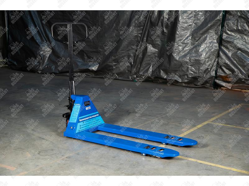 Тележка гидравлическая 3000 кг 1150 мм TOR RHP низкопрофильная (полиуретановые колеса)