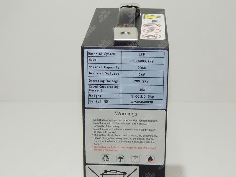 Аккумулятор для тележек CBD15 24V/20Ah литиевый (Li-ion battery)