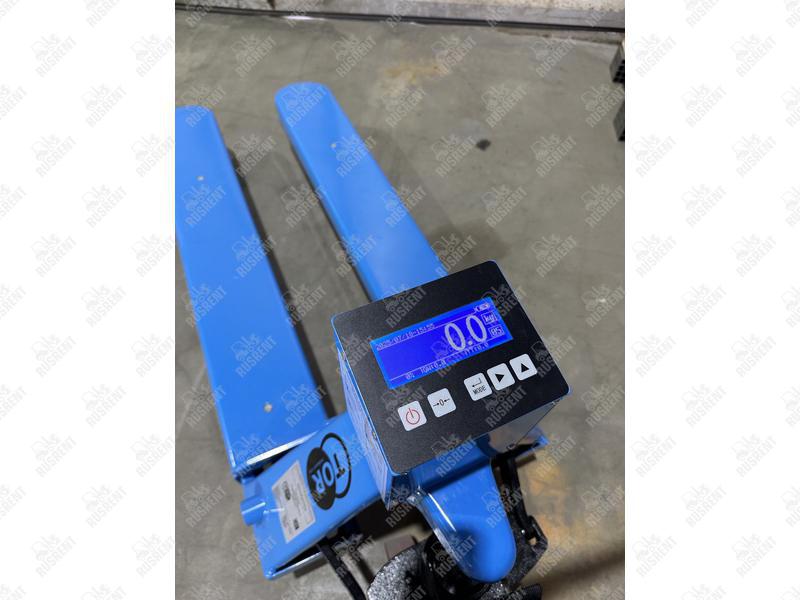 Тележка гидравлическая 2000 кг 1150 мм TOR CBY-CW2 (модель N) с весами (полиуретановые колеса)