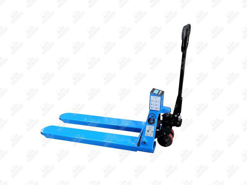 Тележка гидравлическая 2500 кг 1150 мм TOR CBY-CW2 (модель N) с весами (полиуретановые колеса)