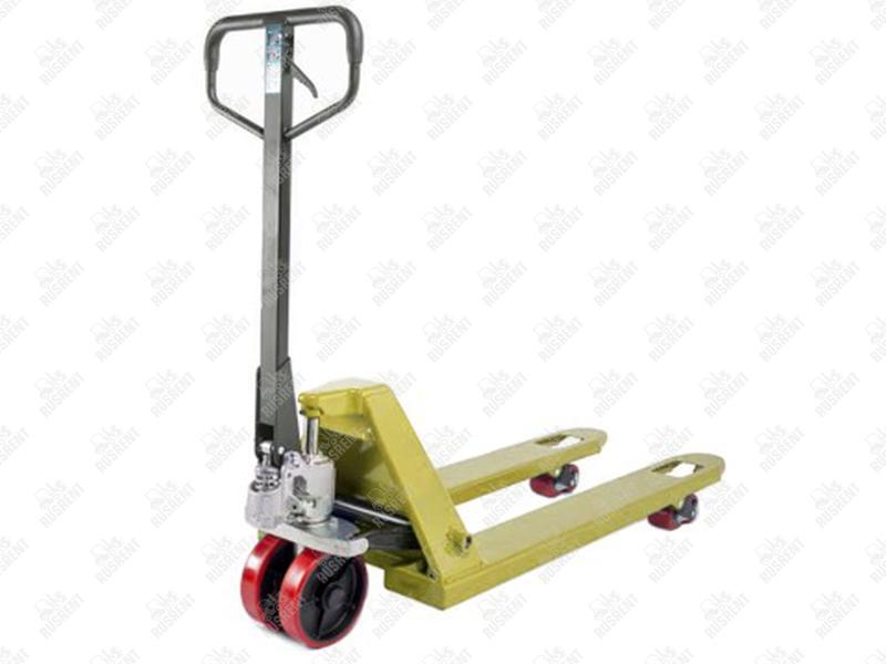 Тележка гидравлическая 2500 кг 2000 мм полиуретановые колеса TOR AC (серия J)