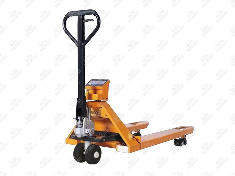 Тележка гидравлическая с весами 2000 кг 1150 мм полиуретановые колеса TOR AC-CW2 (серия DR)