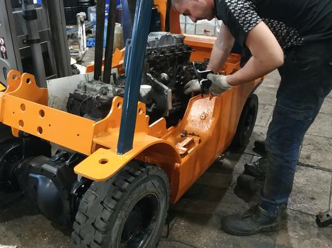 Техническое обслуживание погрузчика Nissan ТО-2