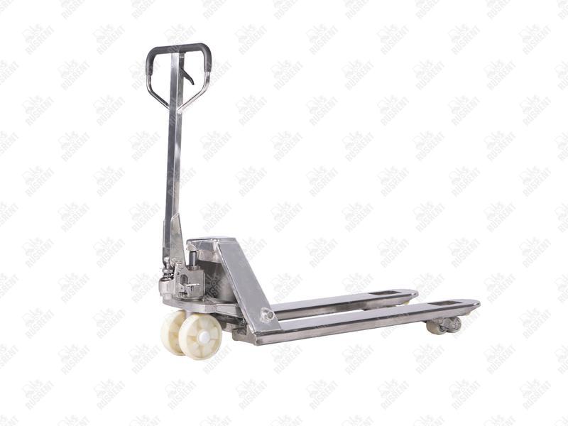 Тележка гидравлическая 3000 кг 800 мм TOR WH-30S нержавеющая сталь (нейлоновые колеса)