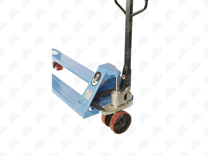 Тележка гидравлическая 2500 кг 1500 мм TOR RHP(BF) (полиуретановые колеса)